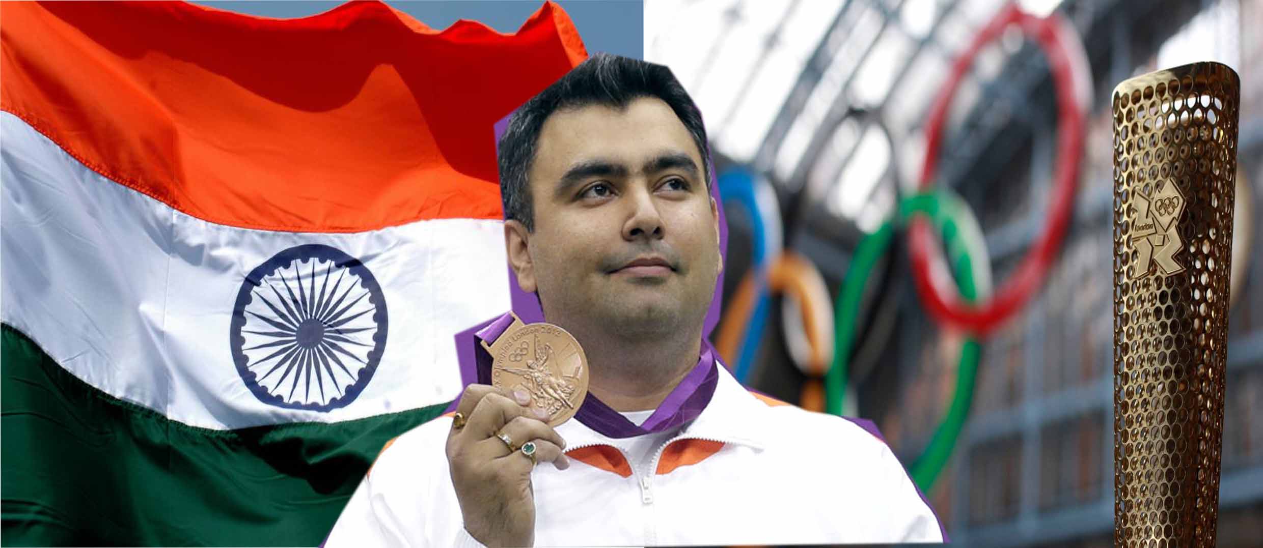 Gagan Narang won bronze in London Olympics.