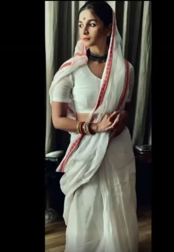 Alia Bhatt look test for Gangubai Kathiawadi