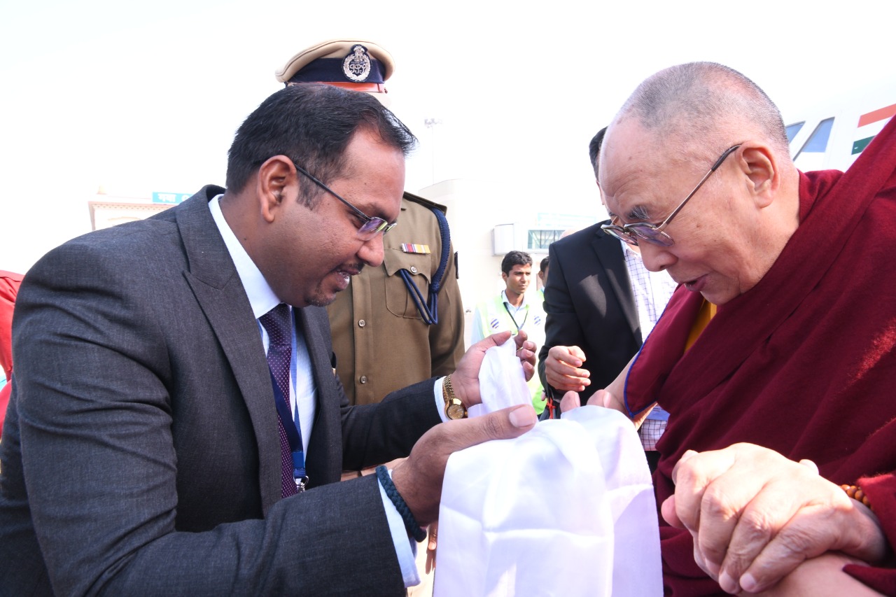 Dalai Lama In Gaya for 14 days