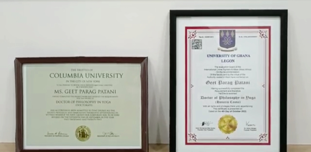 doctorate from columbia and ghana university