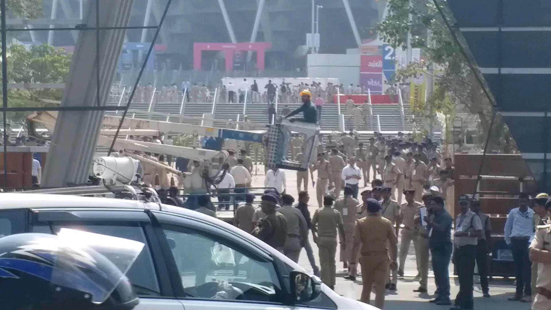 high level security at motera stadium ahmedabad