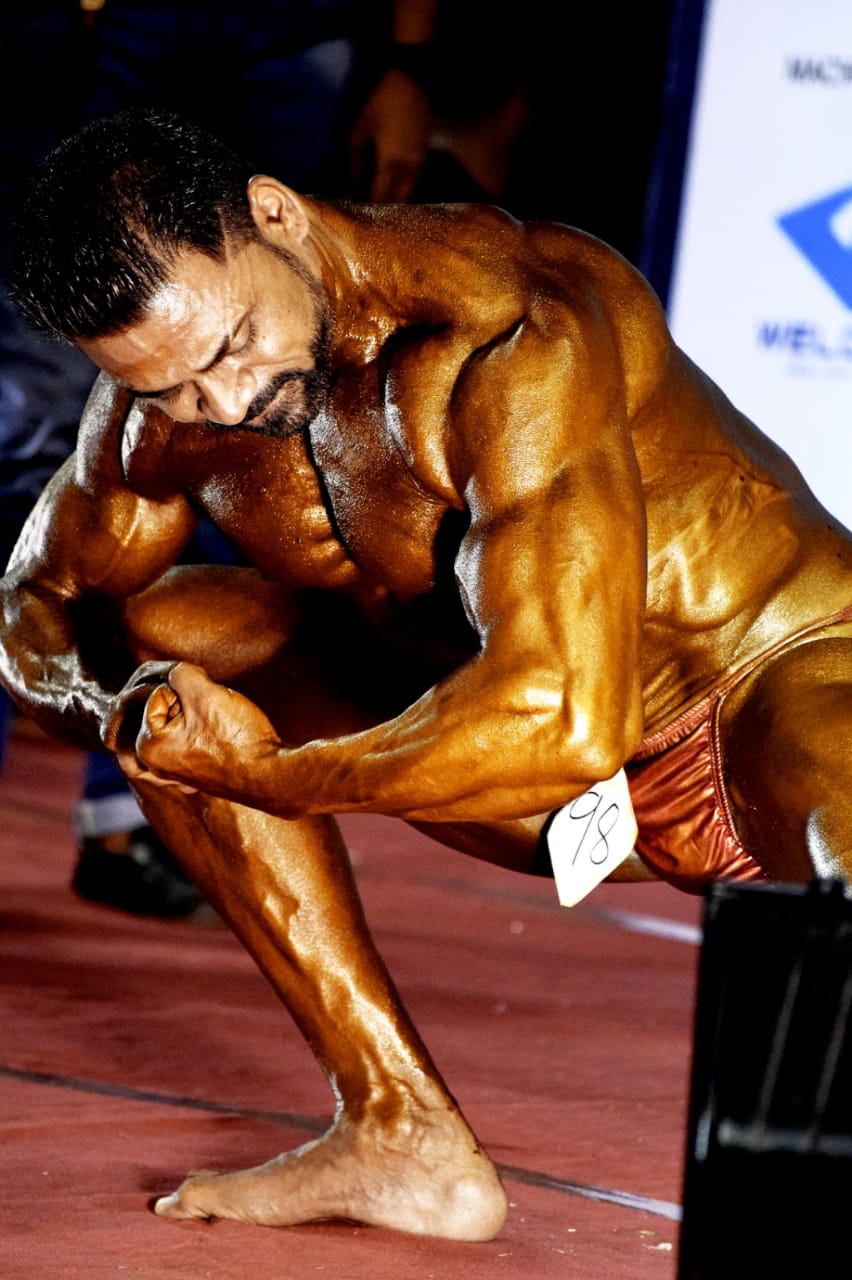 Amateur Olympia 2019 bodybuilding competition in mumbai gujarat bodybuilder vijay sinde participated