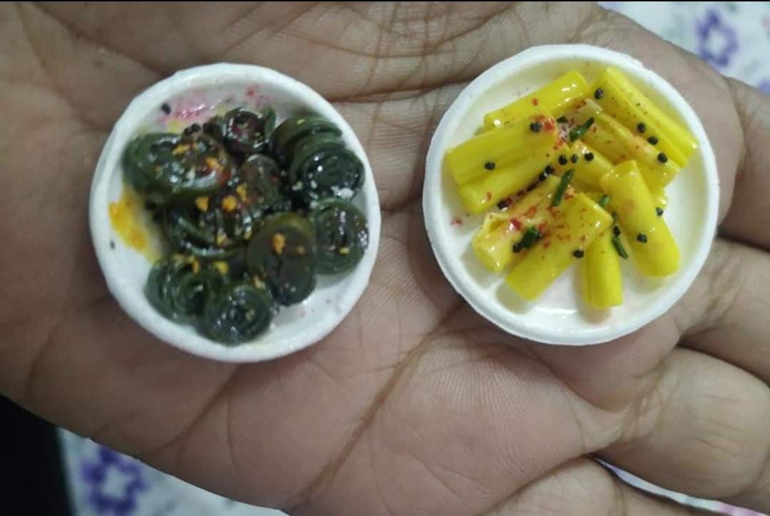 Utilisation of Lockdown: Business woman designs miniature food craft