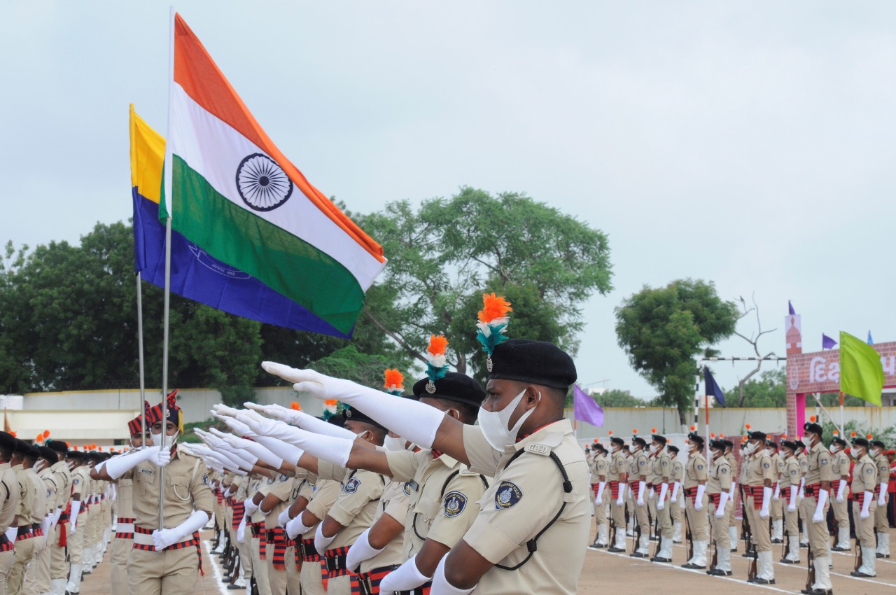 passing parade was held with social distance