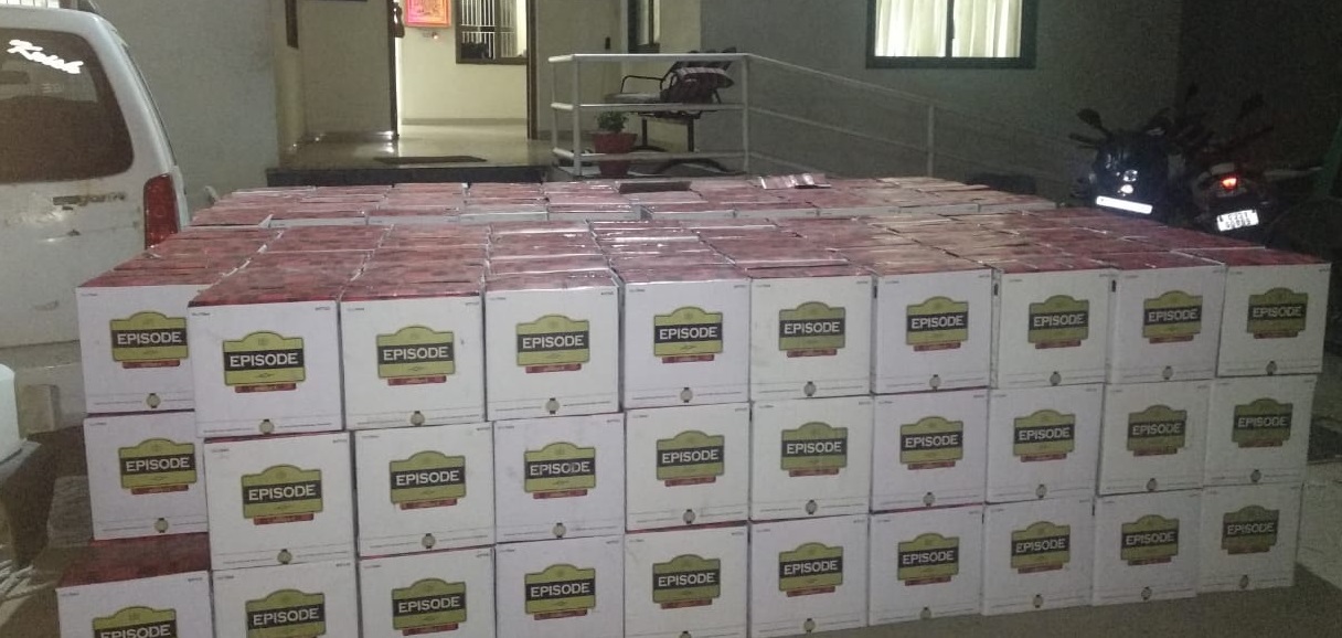 Shamlaji police seized foreign liquor worth Rs 14.30 lakh