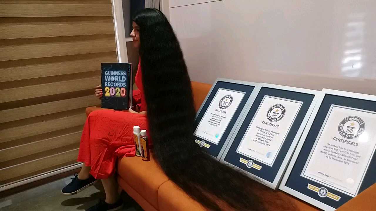 Gujarat Teenager Nilanshi Patel record for longest hair