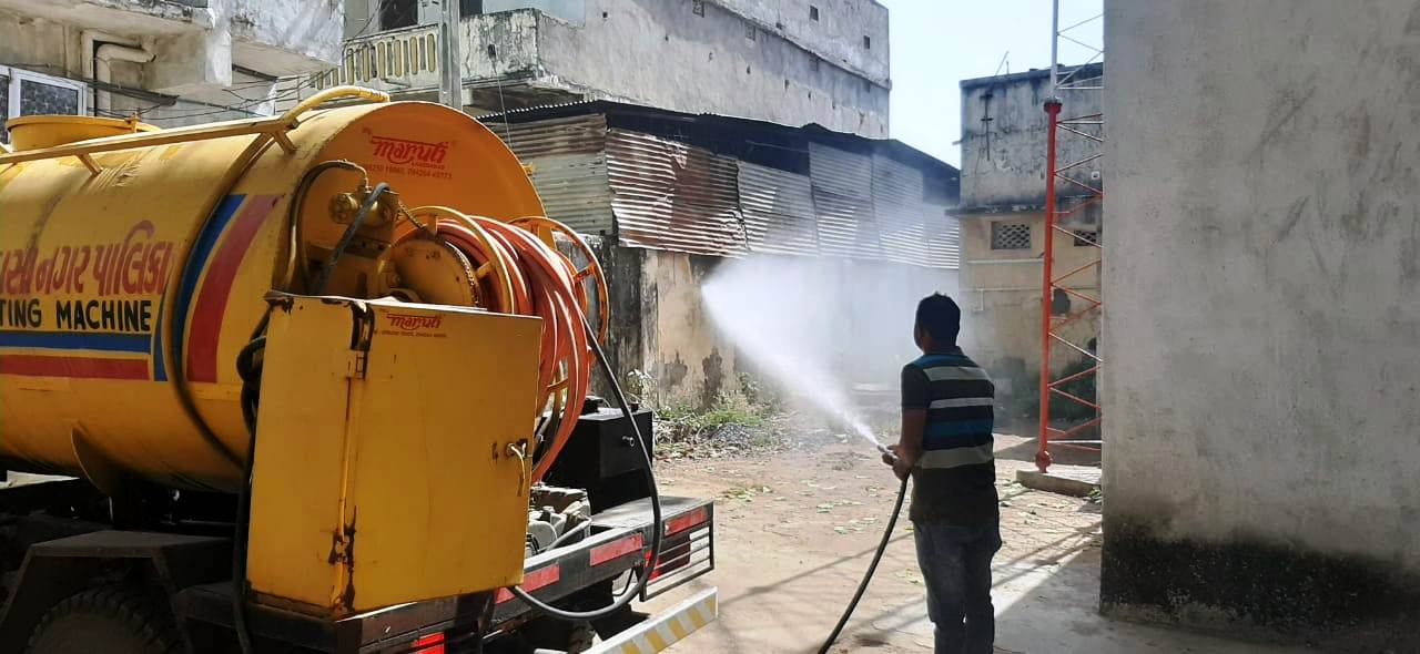 more than fifteen thousand house sanitized in modasa