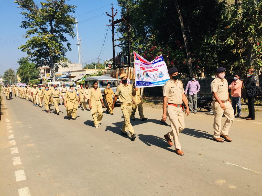 વઘઇ પોલીસ મથક દ્વારા આયોજિત જન જાગૃતિ રેલી