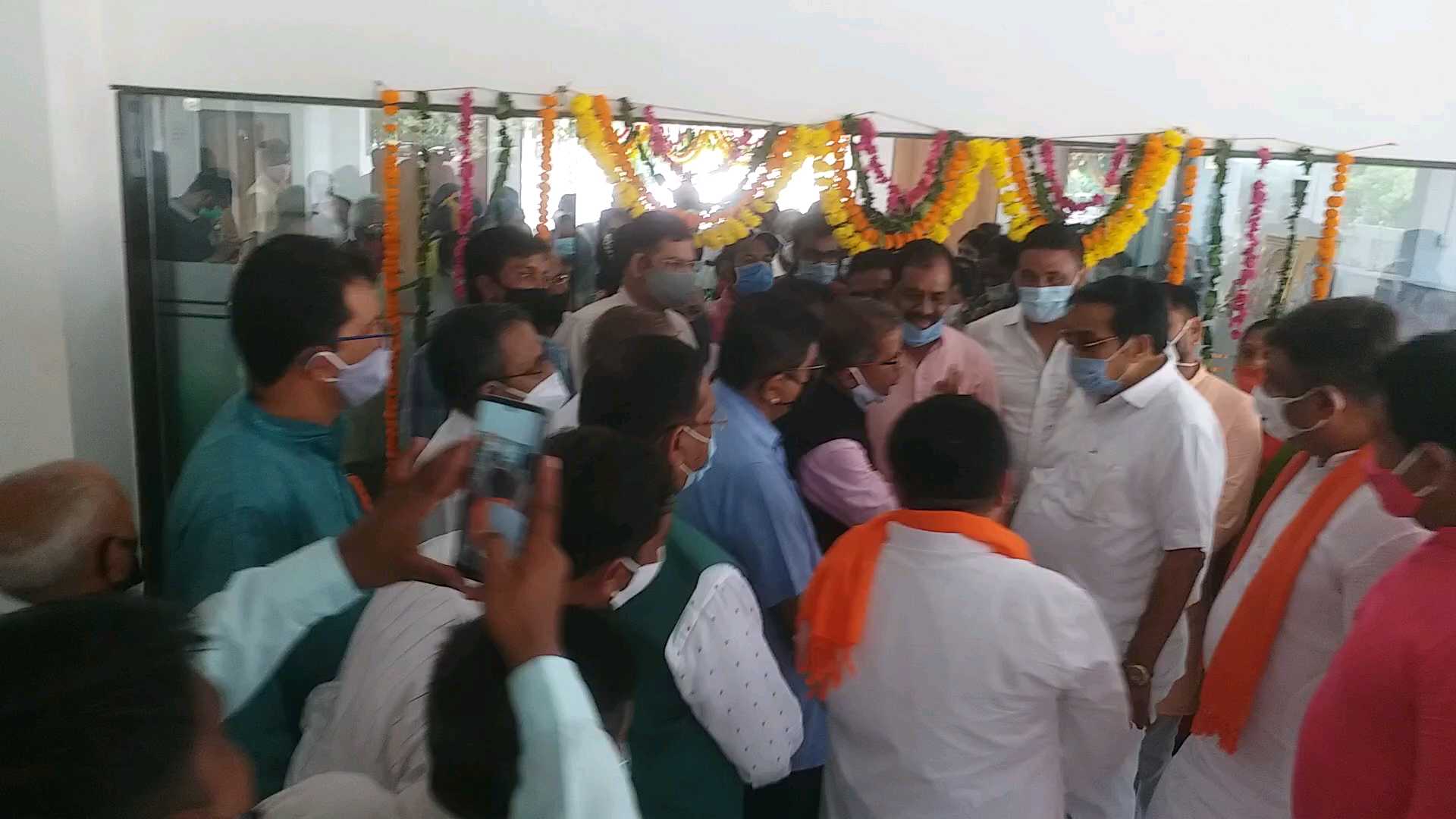 Maharashtra Samaj Bhawan inaugurated by BJP President CR Patil and Deputy Chief Minister Nitin Patel at Gandhinagar