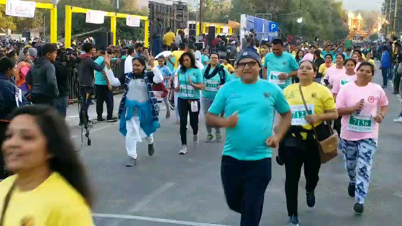 The first marathon in Junagadh got a grand success