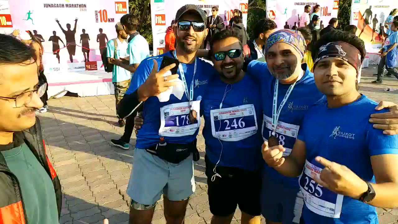 The first marathon in Junagadh got a grand success