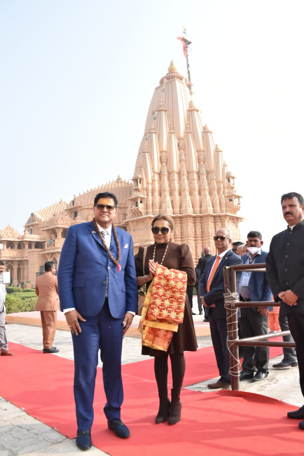 suriname-president-santokhi-couple-visited-somnath-mahadev