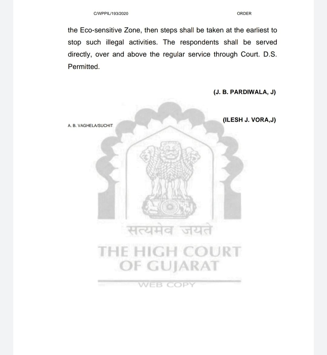 ભેસાણ તાલુકાના છોડવડી ગામમાં ગેરકાયદેસર ખનીજ ચોરીને લઈને ગુજરાત હાઈકોર્ટે મુખ્ય વન સંરક્ષક અને કલેકટરને પાઠવી નોટિસ