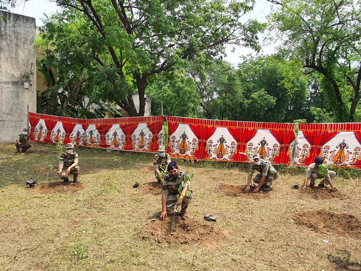 મહેસાણા CISF દ્વારા સાંસદ શારદાબેન પટેલની ઉપસ્થિતિમાં વૃક્ષારોપણ કાર્યક્રમ યોજાયો