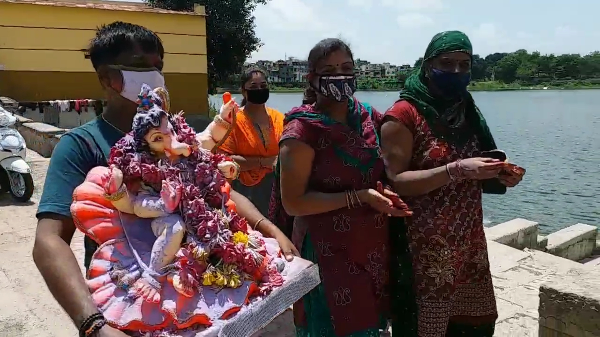 Ganapati dissolved in Mahisaga