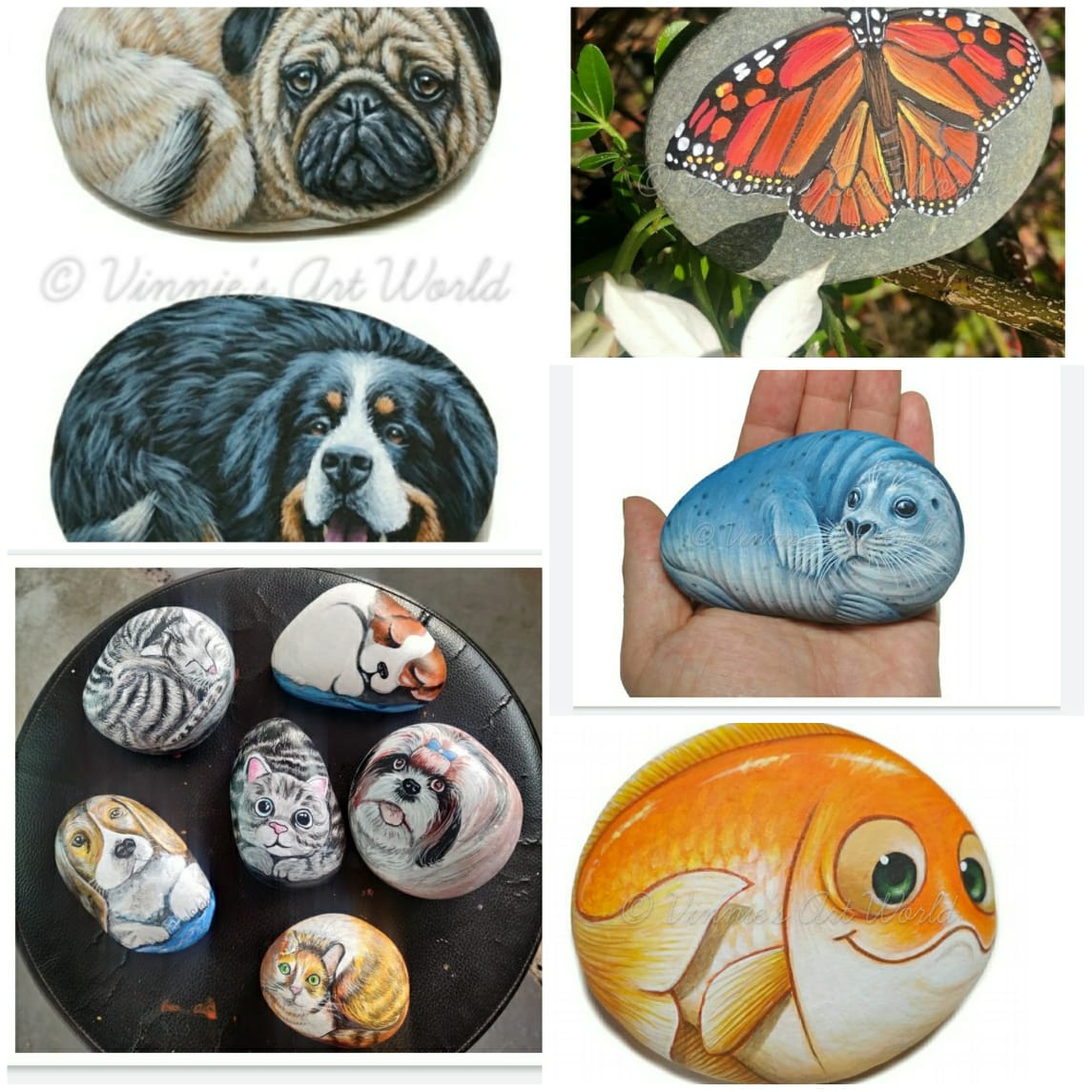 pebble painting artist from Porbandar