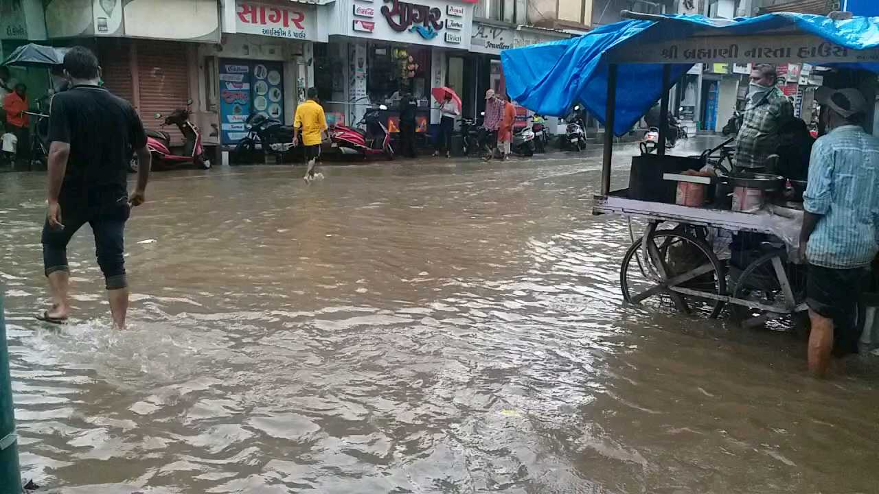 Heavy rains in Patan