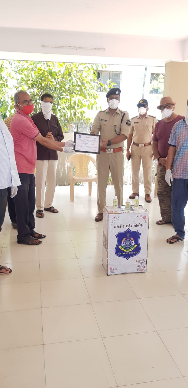 Police Commissioner honors 4 societies in Rajkot