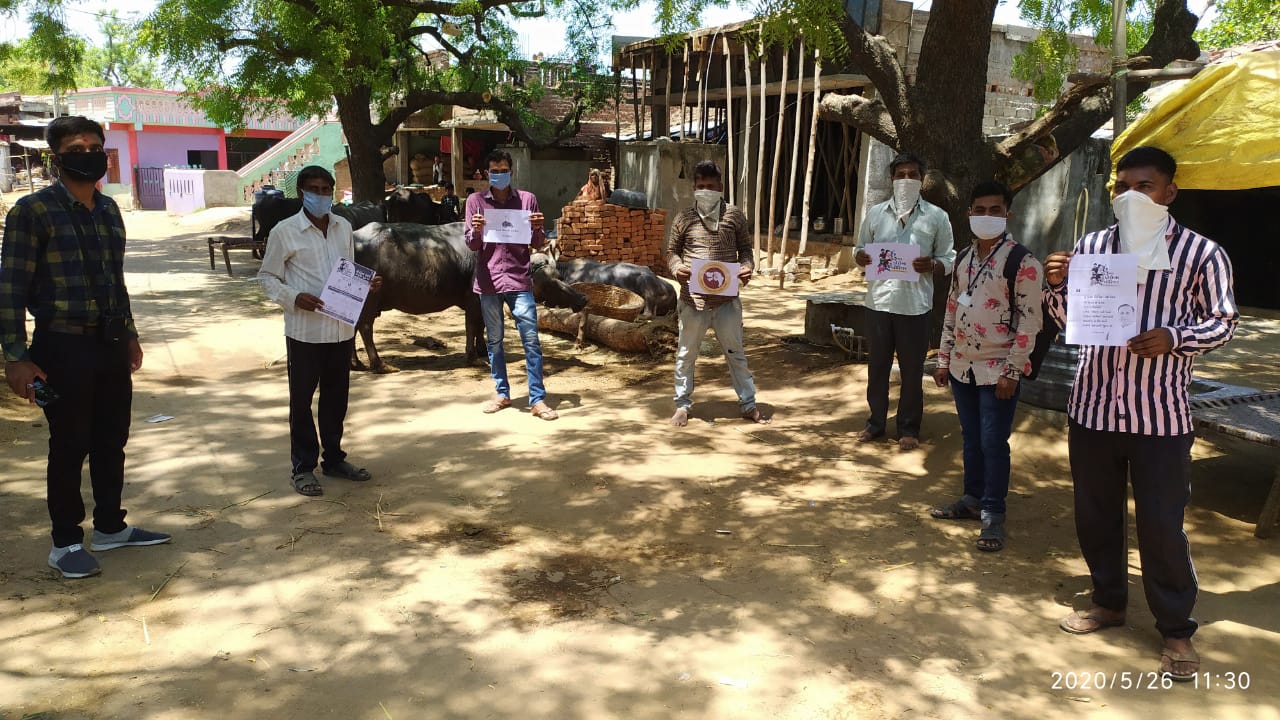 corona awareness program by youth in sabarkantha