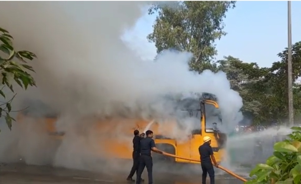 school bus fire accident