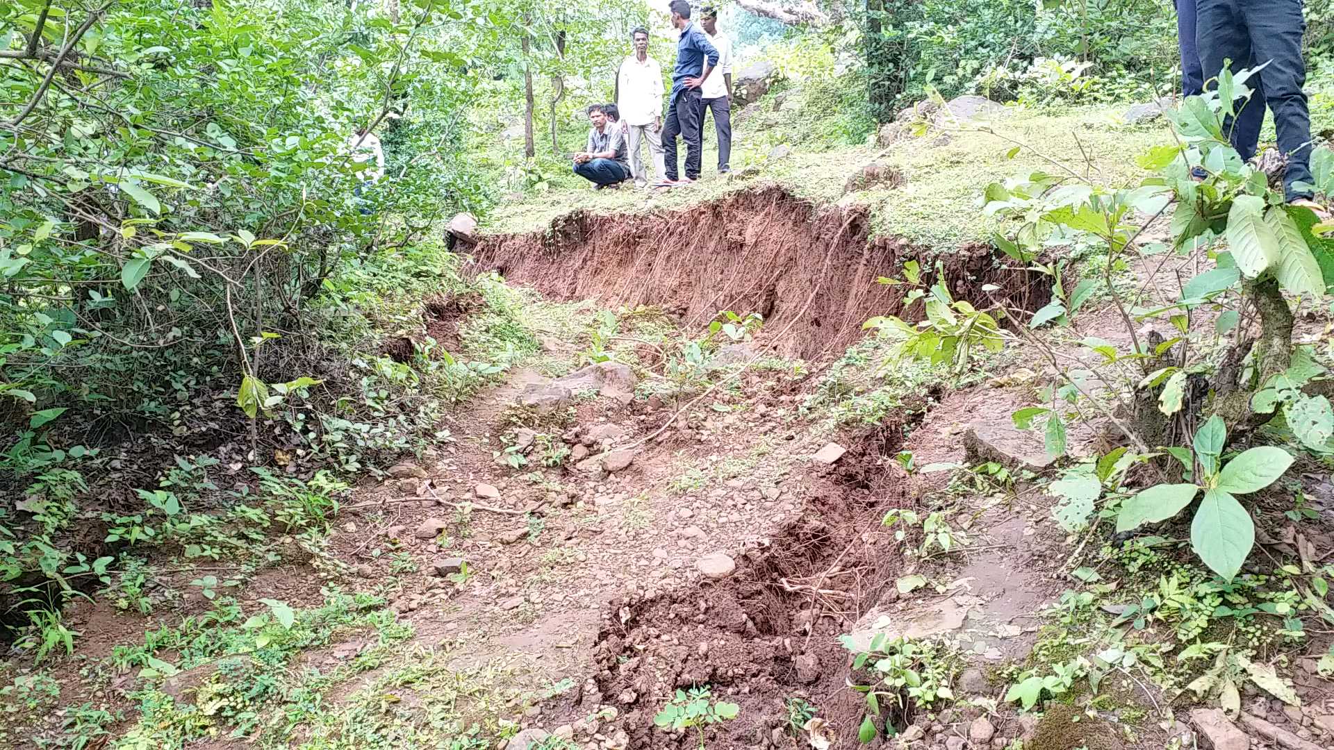 Landslides in Girnar village