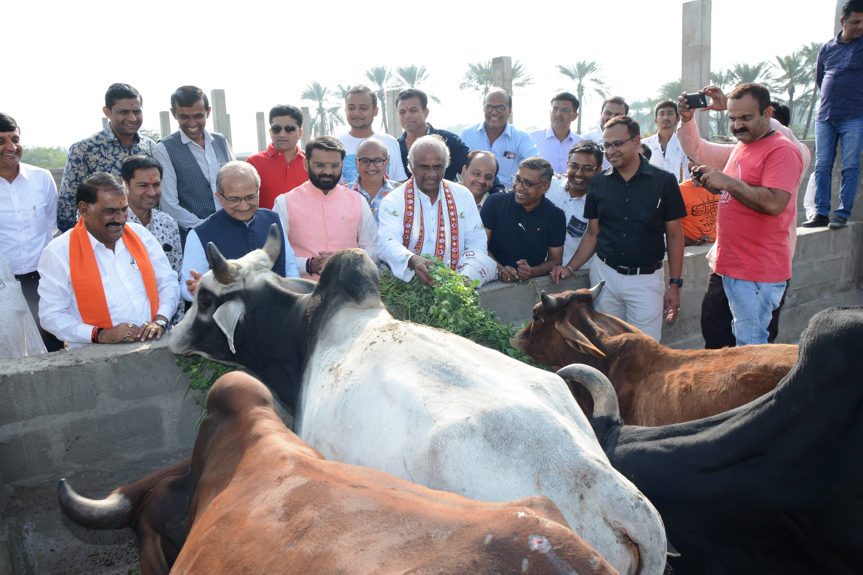 State Minister Bhupendra Singh Chudasama visited the banandishala in Kutch