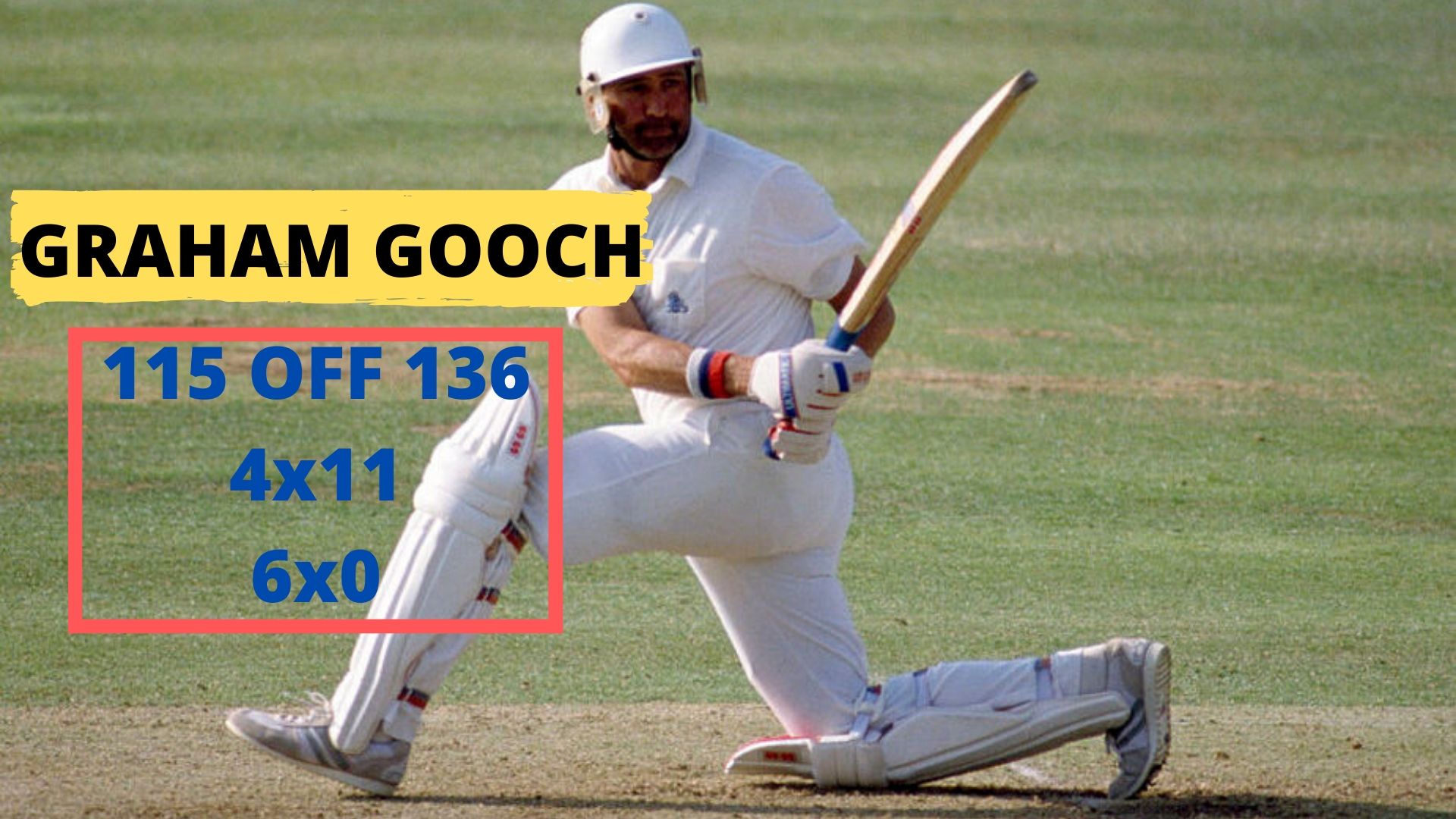 Graham Gooch scored 115 against India in the semifinal.