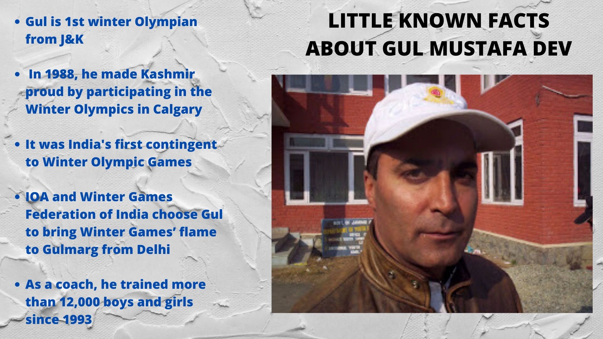 Exclusive: Meet Jammu and Kashmir's first winter Olympian Gul Mustafa Dev