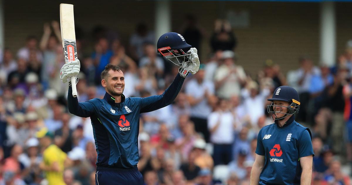 batsman Alex Hales, Morgan