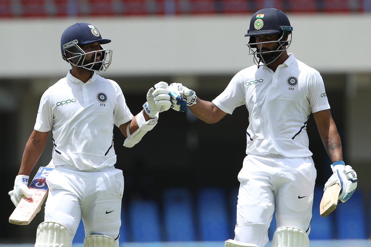 Ajinkya Rahane and Hanuma Vihari built a crucial partnership of 135 runs in India's 2nd innings.