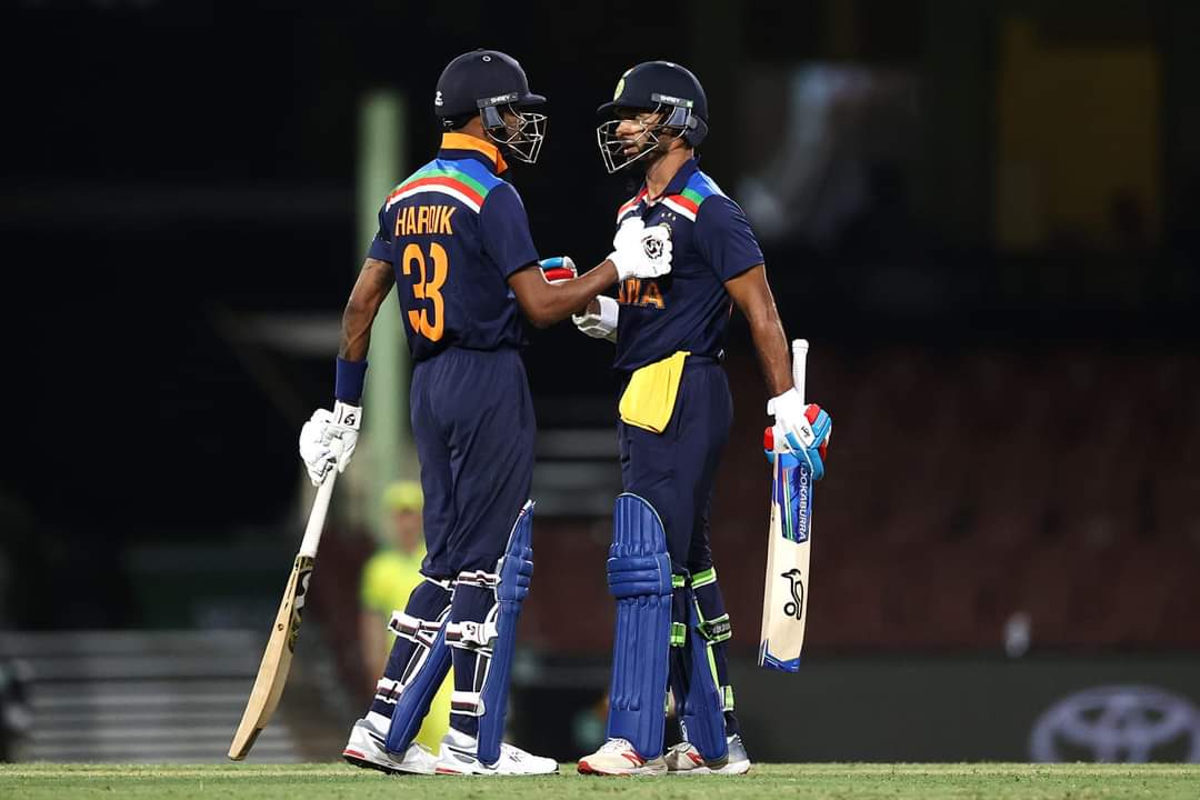 Hardik Pandya (90) and Shikhar Dhawan (74) shared a 128-run partnership for the sixth wicket, but it was not enough for India.