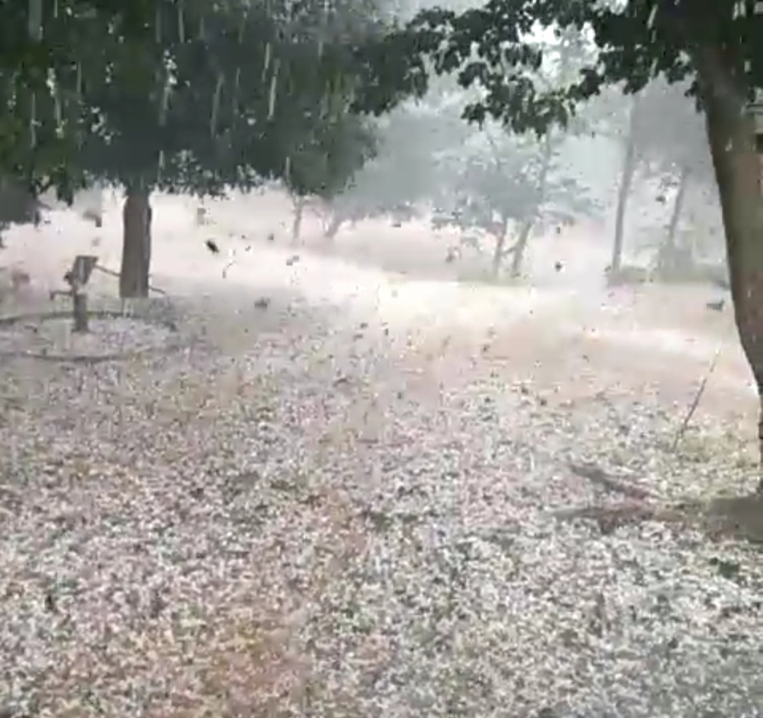 hailstorm in Balrampur