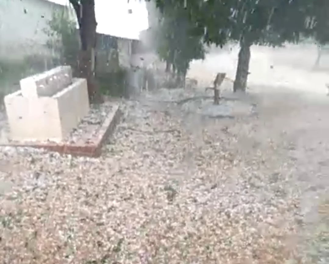 hailstorm in Balrampur