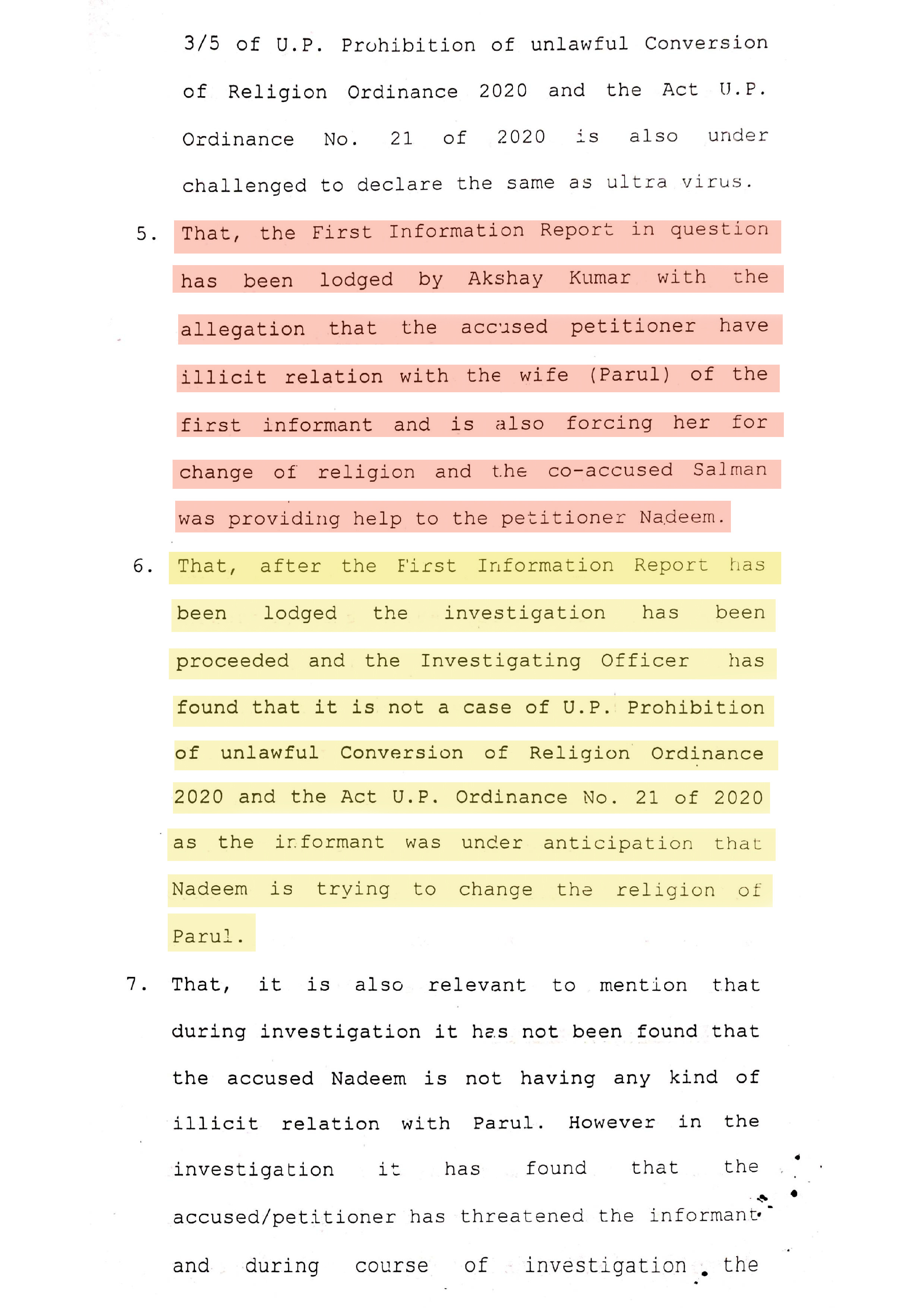 conversion case in muzaffarnaga