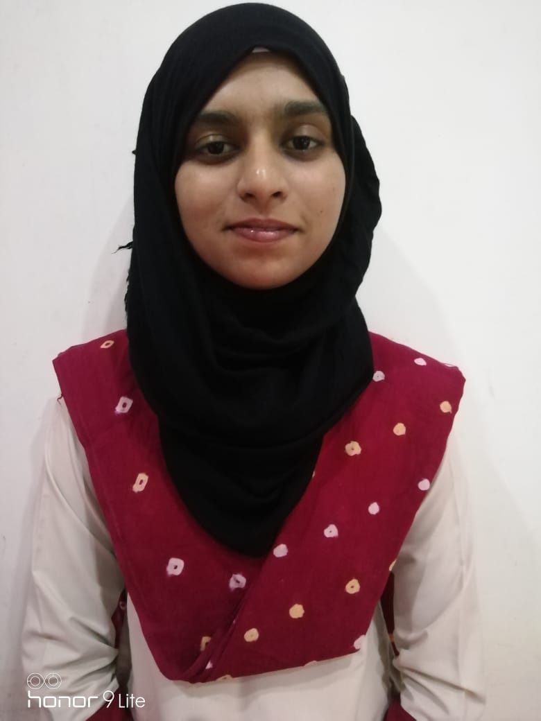 Saima Abdul Ahad got 2nd rank in HS examination