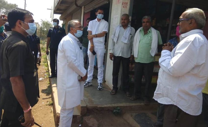 Home minister visits villages gives advice to people