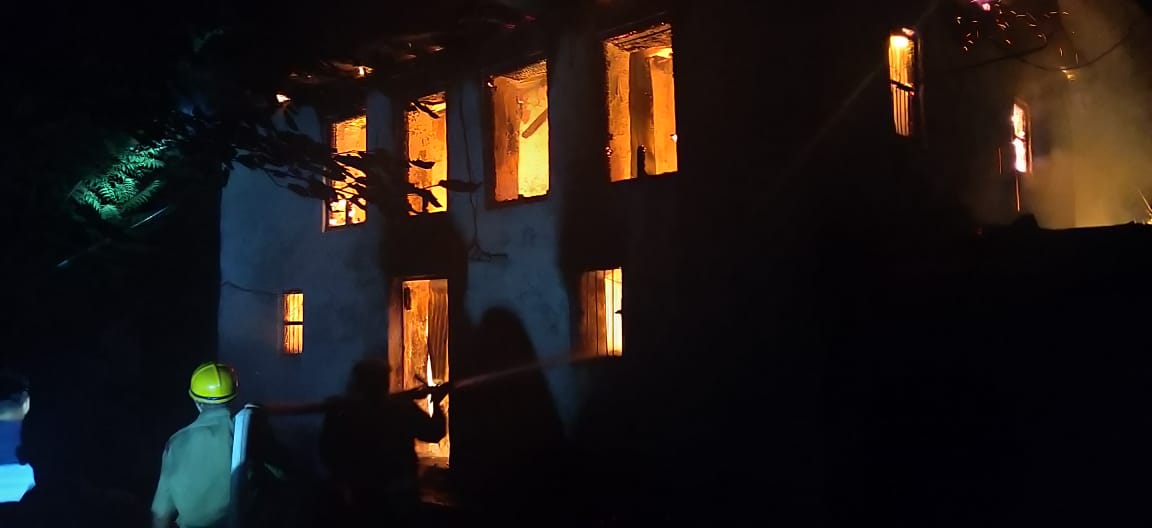 Fire incident in a house
