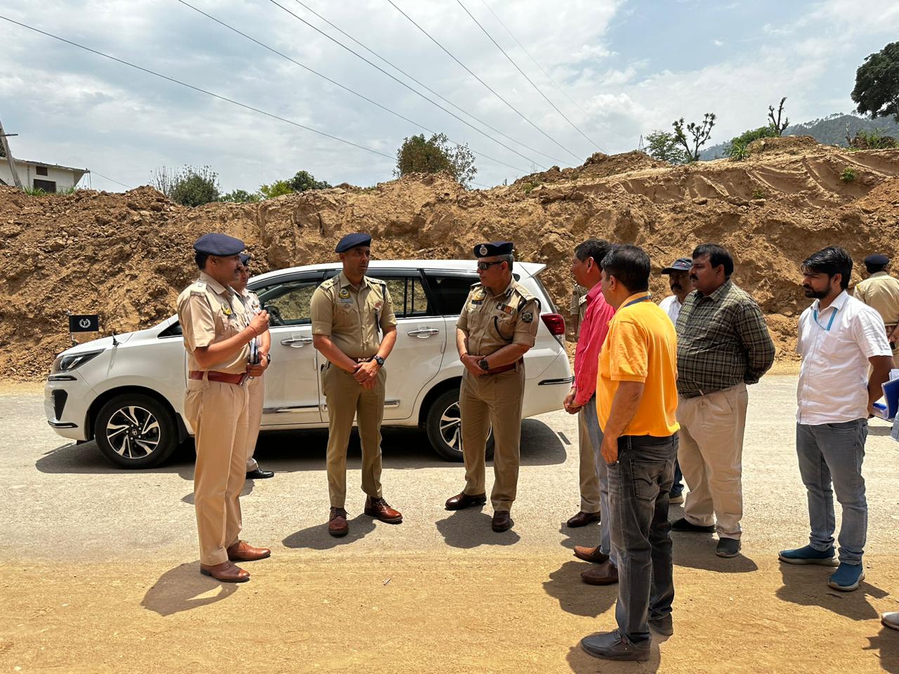 DGP Sanjay Kundu inspected Kiratpur Manali Fourlane.