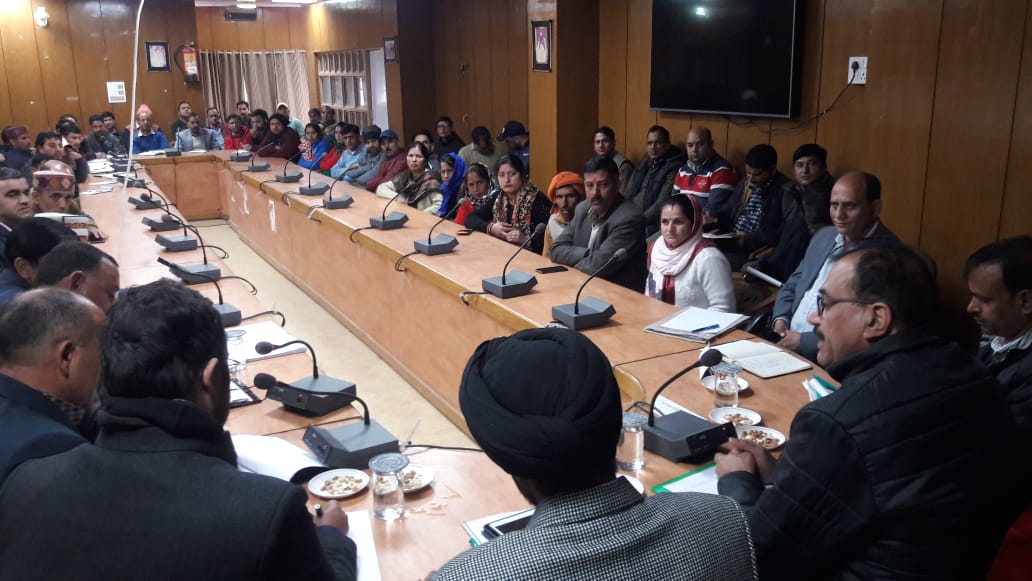 Rural Development Secretary  organized the meeting in chamba