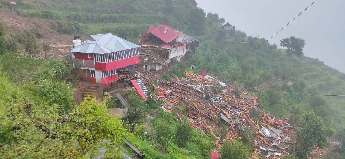 Flood in Dharamshala of himachal, flood in dharamsala