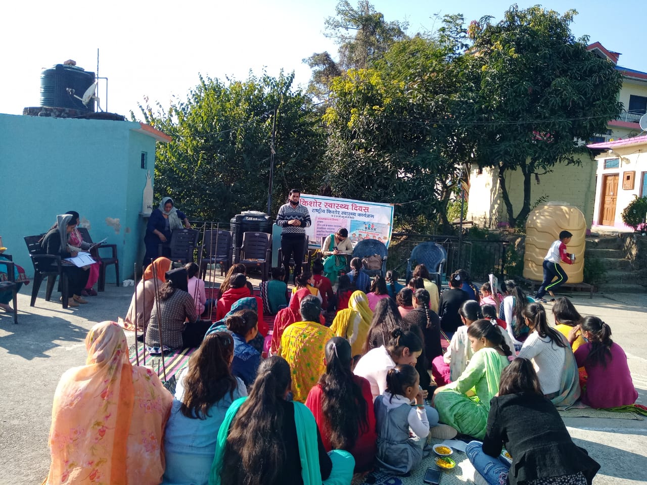 Health section Ghumarwin celebrated adolescent health day in Haritalyangar