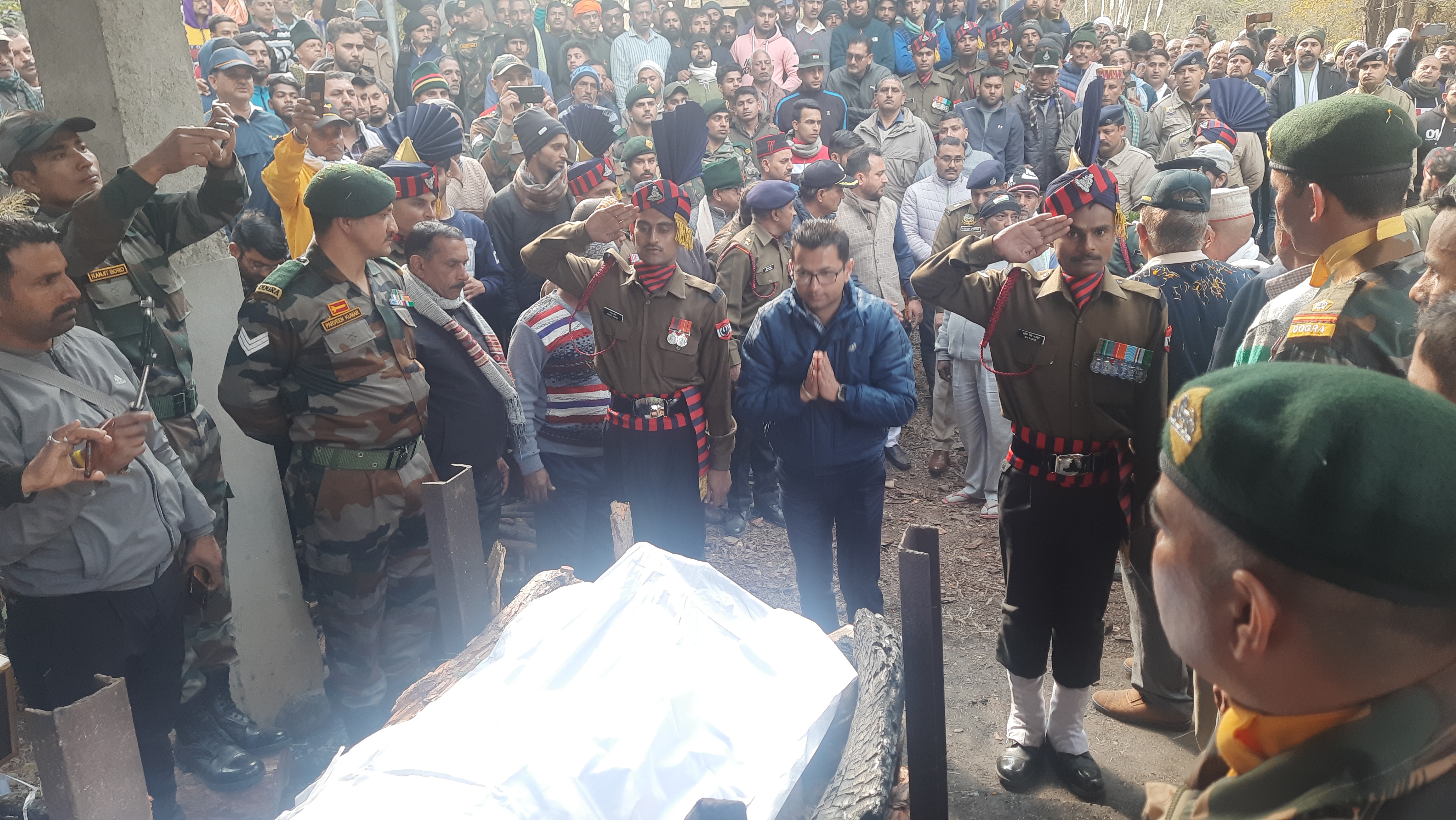 Indian Army Martyr Soldier Amit Sharma Funeral