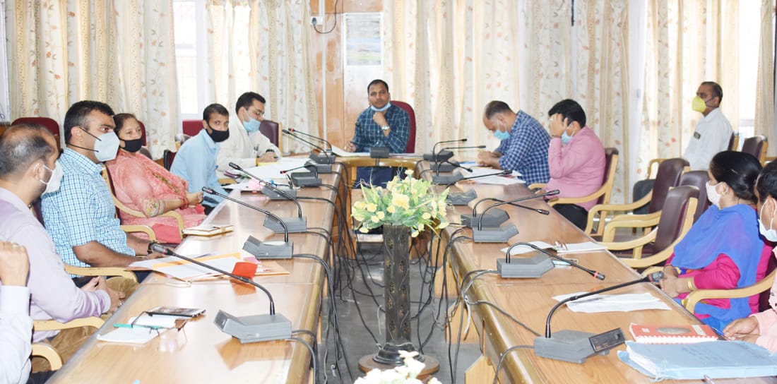 ADC reviewed the work of National Green Authority in Dharamshala