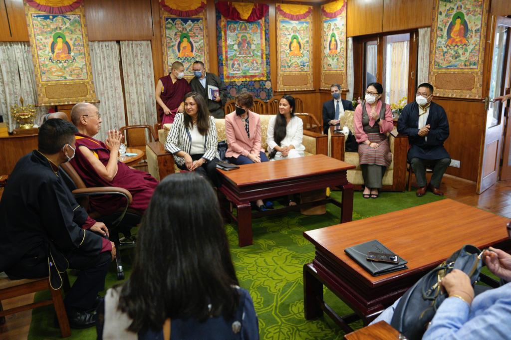 Uzra Zeya meets Tibetan spiritual leader Dalai Lama