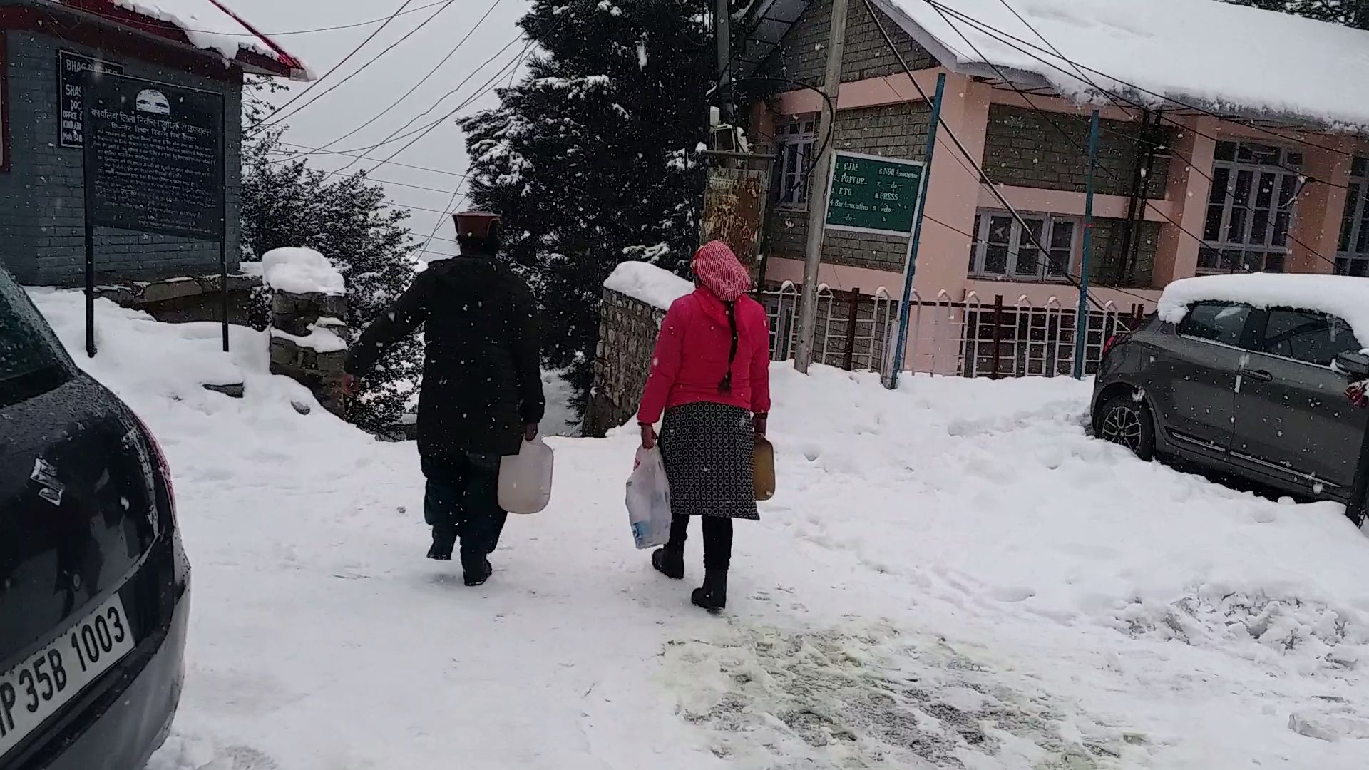 water crisis in kinnaur snowfall