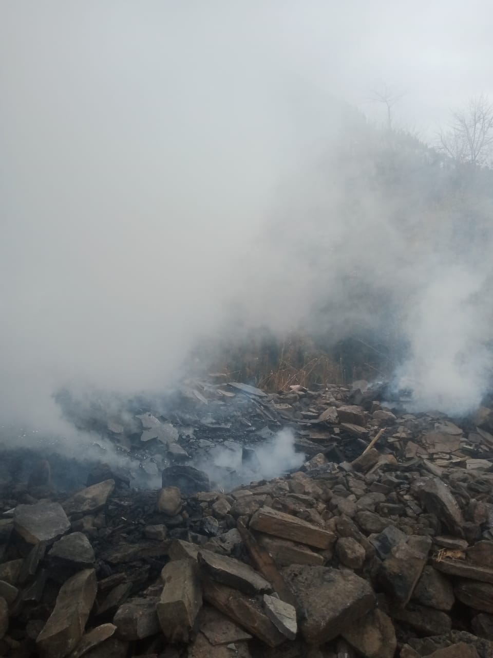 Fire In Kullu Malana Village