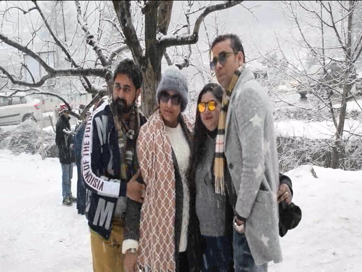 Snowfall in manali