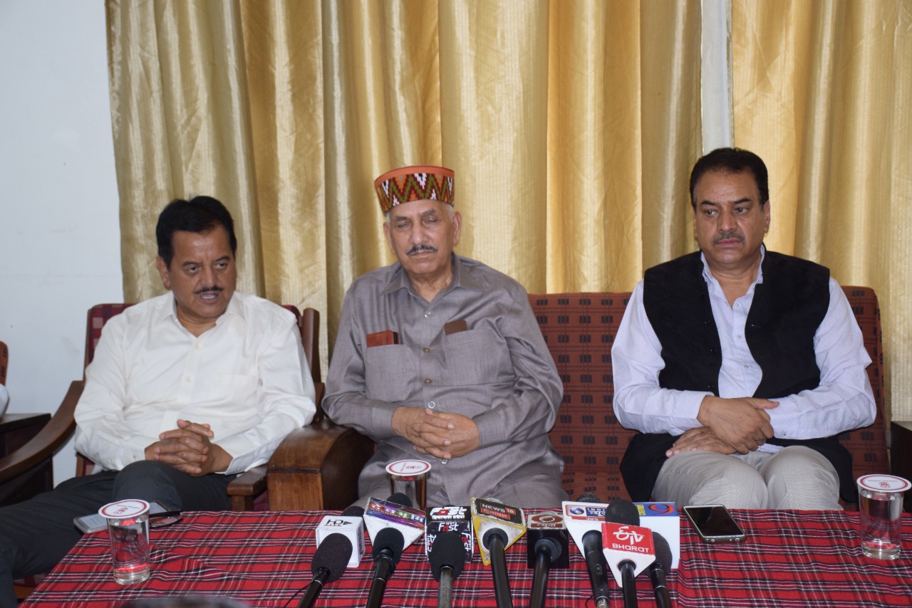 Khimi Ram Sharma press conference in Kullu
