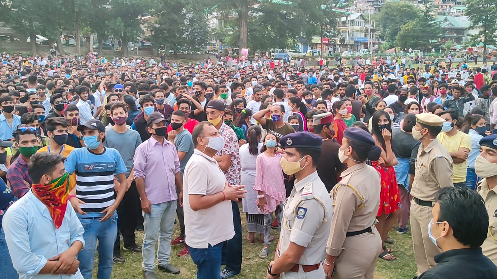 Janmashtami program in Dhalpur ground