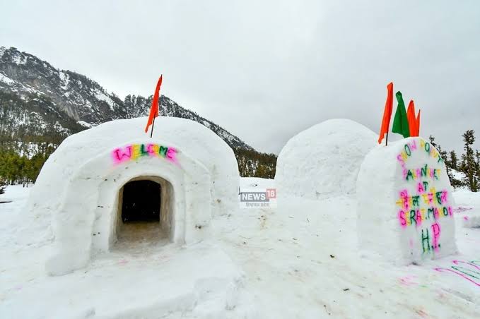 igloo in kullu manali himachal pradesh